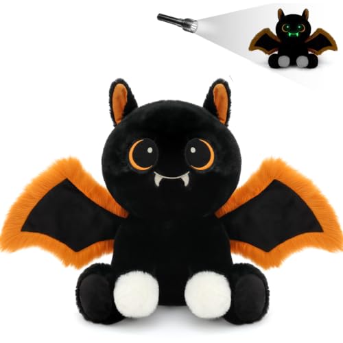 Image of MorisMos Bat Plush Glow in the Dark, Halloween Stuffed Animal Bat, 14 inch