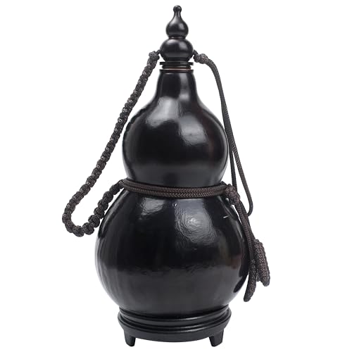 Gourd Water Bottle, Drinking Beverage Container, 30oz Natural Big Portable Flasks with Tassel Rope Medieval Japanese Style Durable for Pure Liquors Wine Hip Daily Use Outdoor Housewarming Wedding Gift