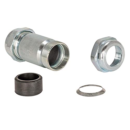 Image of Eastman 4-1 /8 Inch Long Pattern Compression Coupling, 3 /4 Inch IPS, Galvanized Steel, 20564