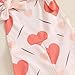 Toddler Girls My Frist Valentine's Day Overalls Cute Heart Printed Sleeveless Flare Pants Romper Baby Girl Outfits (Red Heart, 6-12 Months)
