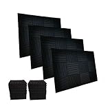 96 Pack Acoustic Panels Soundproof Studio Foam for Walls Sound Absorbing Panels Sound Insulation Panels Wedge for Home Studio Ceiling, 1