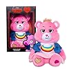 Basic Fun Care Bears x Stranger Things Cheer Bear as Eleven Plush, Limited Edition Collectible