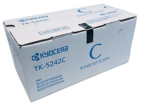 TK-5242C cyan toner Kyocera d'origine pour imprimante ECOSYS P5026