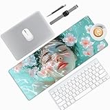 【Tapis Souris Multifonction】Différent du tapis de souris noir général, le jeu semble si monotone, conçu avec une illustration lumineuse et anti-décoloration ajoutant de la personnalité à votre bureau, s'adapte parfaitement à tous les styles de pièce, bureau, maison et bureau, bureau encombré de soleil, aide à améliorer l'expérience de jeu pour les joueurs ou l'efficacité du travail au bureau