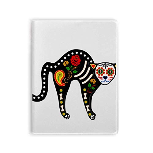 Carnet chat noir motif cœur chat mignon | Cahier écriture A5