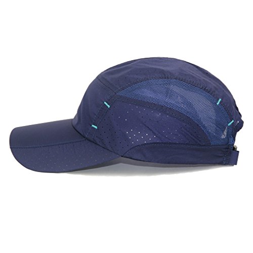 Lethmik Sport Cap Summer Quick-Drying Sun Hat Unisex Uv Protection Outdoor Cap Navy Blue #TOP1