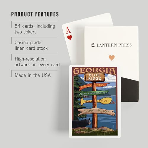 Naipes Póker Blue Ridge Georgia 52 Cartas Adultos miniatura 3