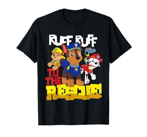 T-shirt PAW Patrol Ruff Ruff vêtement enfant manches courtes haut coton