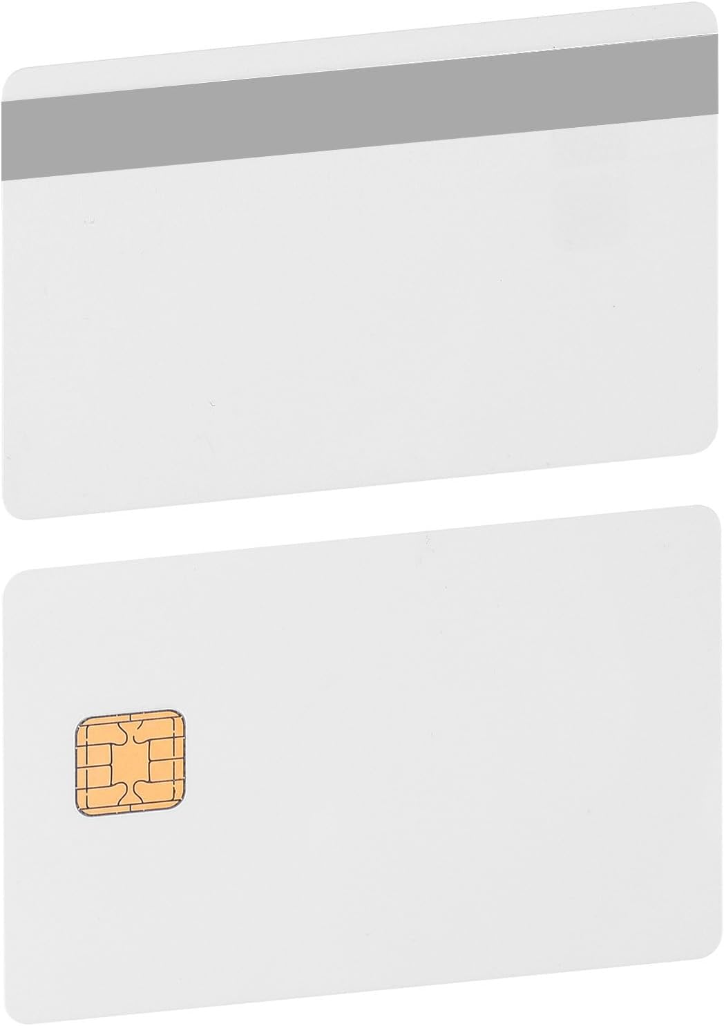X-belmox J2a040 Chip Java Jcop Cards Unfused, J2a040 Java Smart Card with 2 Track, 8.4mm HICO Magnetic Stripe, White Card Java Chip - 1 Pack