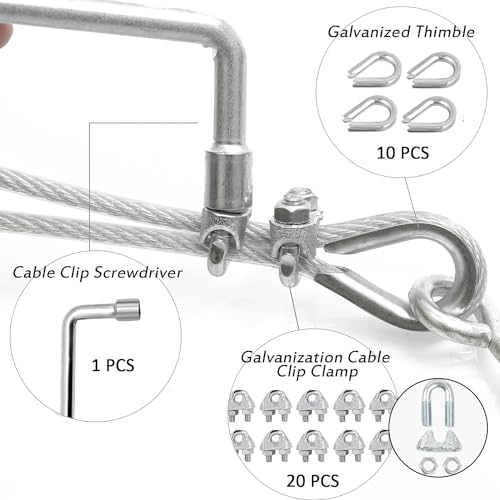 Galvanized Steel Wire Rope on Reel, 7x7 Strand Core, 1/8