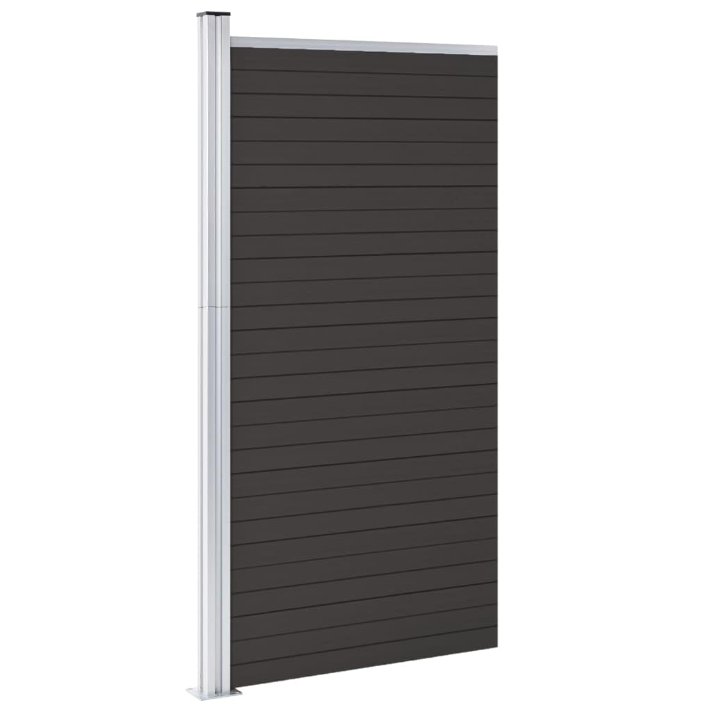 Haus & Garten Zaunpaneel WPC 95x186 cm schwarz Möbel Wahl