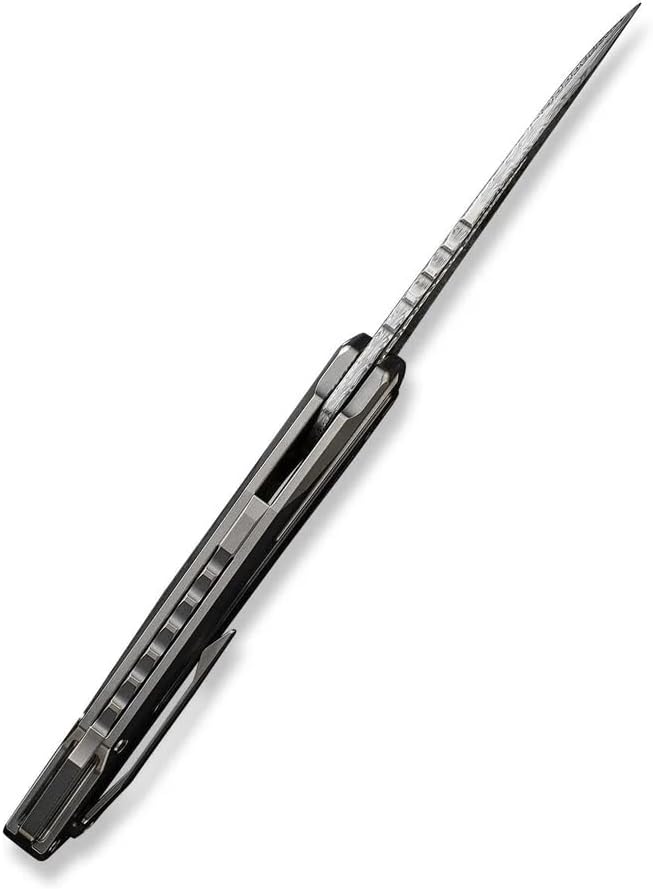 WE Maciej Torbé WE23012B-DS1 Polished Bead Blasted Titanium Handle with Polished Gray Titanium Inlay