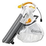 京セラ(Kyocera) 旧リョービ RESV-1020V 664351A 【新設計ファンにより、体感ノイズが従来モデルより低減】無段変速 ごみの捨て時が分かるダストバッグ 吸い込んだ枯れ葉などを1/10に粉砕 風速33~62m/s 風量3.1~8.3㎥/min 最大真空度3.8kPAa ダストバッグ容量30L