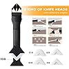 Saker Silicone Caulking Tools-3 in 1 Sealant Finishing Tool Grout Remove Scraper Caulk Remover Glass Glue Angle Scraper for Bathroom,Kitchen,Floor,Window,Sink Joint,Frames Seal (Black Blue)