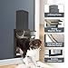 Decormax Heavy Duty Dog Door for Wall, Energy Efficient Doggie Door with Aluminum Frame, Telescoping Tunnel, Double Magnetic Flaps and Two Sliding Lock Panels, Easy to Install, Black, Large