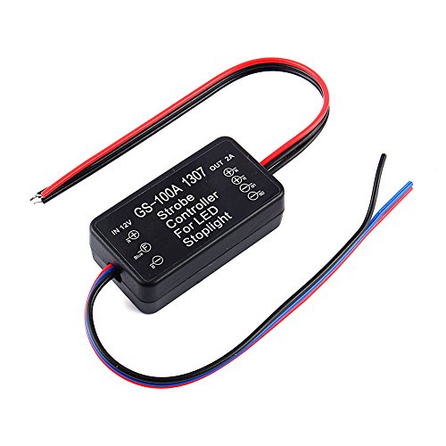 Yosoo GS-100A Car LED Brake, Gs-100A Stop Bulb Light 12V-24V Strobe Flash Module Controller Box