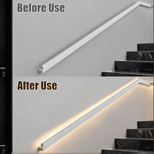 Main courante escalier LED blanc chaud 3000 K avec kit éclairage capteurs - 5