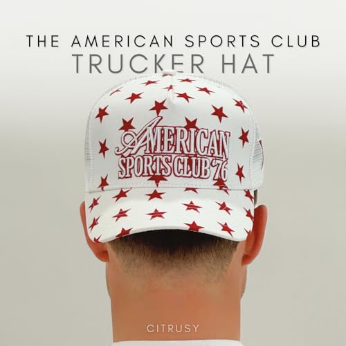 Image of Vintage Fashion Trucker Hat | Men & Women | Trendy Cute Retro Red Caps for Country & Western | Camo Fur Cotton | Snapback