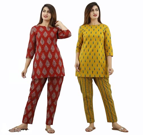 Omsharda Women's Printed Night Suit Top & Pyjama Set-picture-16