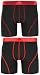 adidas Men's Sport Performance Climacool Boxer Brief Underwear (2 Pack), Black/Power Red/Solar Red, X-Large