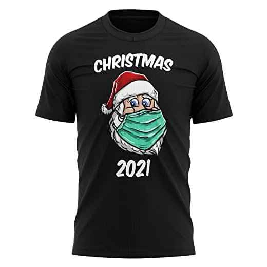 Purple Print House Rolig jultomten Lockdown jul 2020 T-shirt, fin klänning för honom eller henne, tomtemask ansikte omslag present