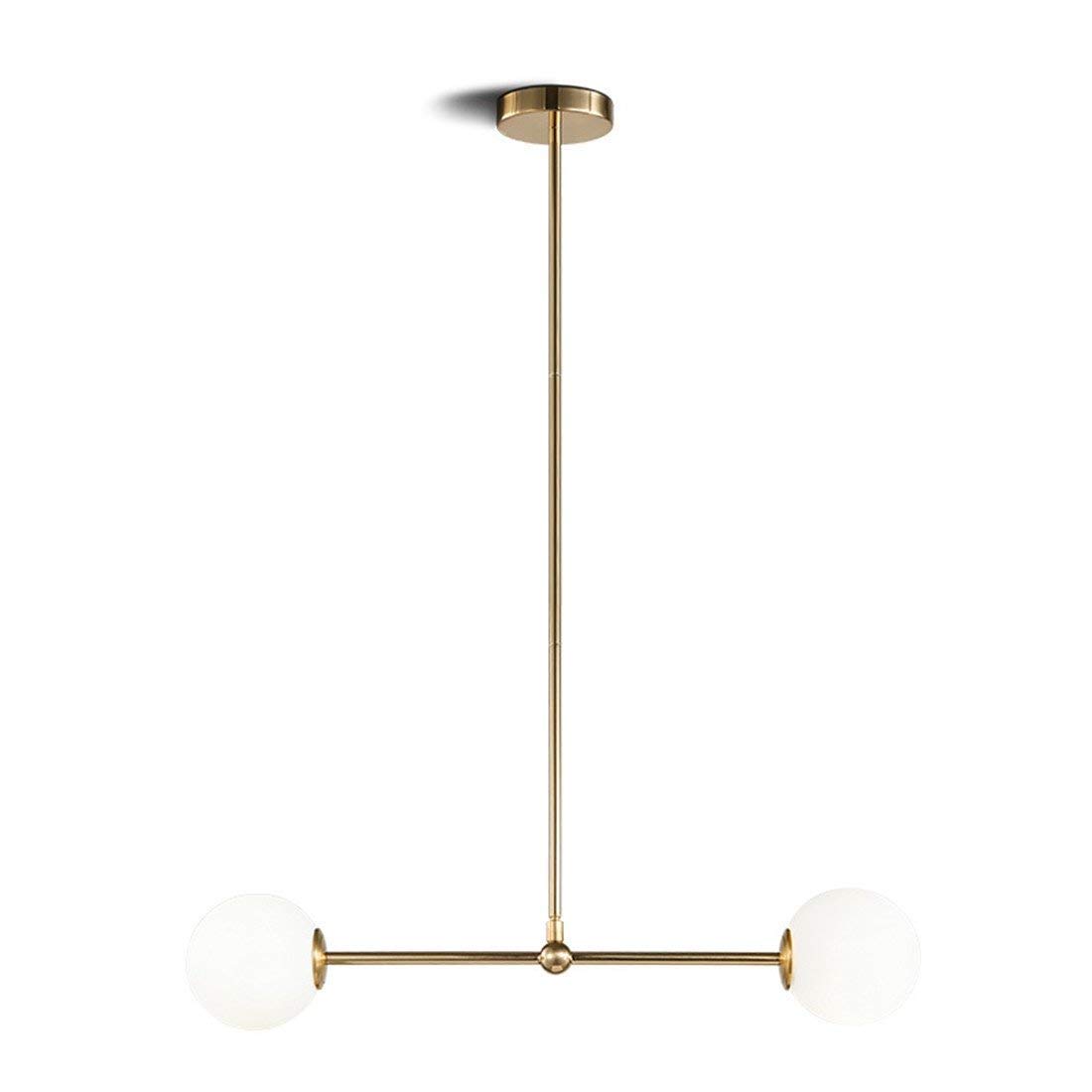 ZLHW Nordic Style Simple Personality Glass Ball Light, Bar Counter Bedroom Dining Room Lamp