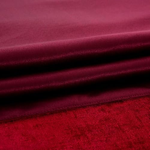 Chemin de lit en velours rouge double couche pour grand lit de chambre - 3