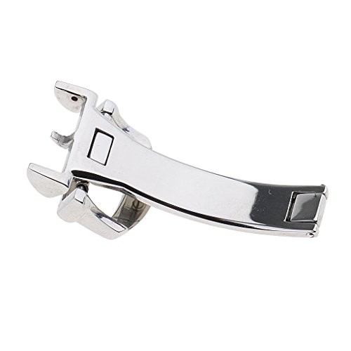myaddiction 16mm Silver Stainless Steel Deployment Clasp Folding Buckle For Leather Watch Band Strap Jewelry & Watches | Watches, Parts & Accessories | Wristwatch Bands