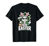 Happy 420 Easter Bunny Smoking Weed T-Shirt