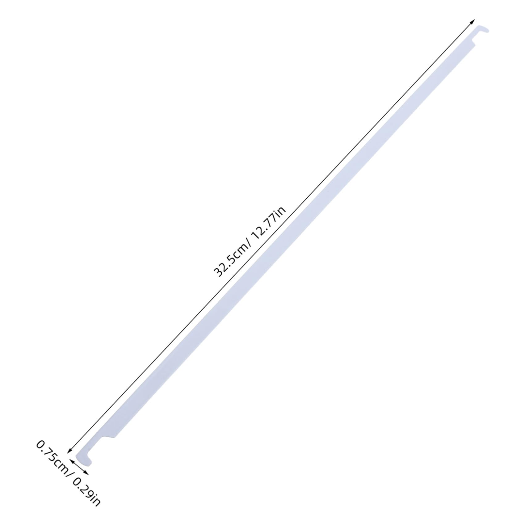 Tofficu 50 Barras Metálicas de Color Claro para Colgar Documentos, Organizador de Archivos Versátil y Fácil de Almacenar, 32,5cm para Oficina y Hogar