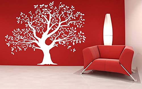 Big Oak Tree Reusable Stencil A3 A4 A5 & Bigger Sizes Shabby Chic Wall Decor/ T14 (PVC Reusable Stencil, A3 Size - 297 x 420 mm, 11.7 x 16.5 in)