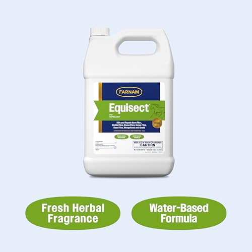 Farnam Equisect Water-based Botanical Fly Repellent with Herbal Scent for Horses, Dogs and Cats 128 ounces - Thumbnail 6