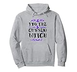 i'm the cursed witch halloween matching costume felpa con cappuccio
