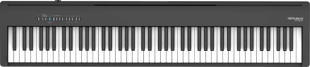 Piano numérique Fp-30X Roland, le piano portable le plus populaire - Amélioré (noir) & M-Audio SP-2 - Pédale de sustain universelle avec action de type piano, l'accessoire idéal
