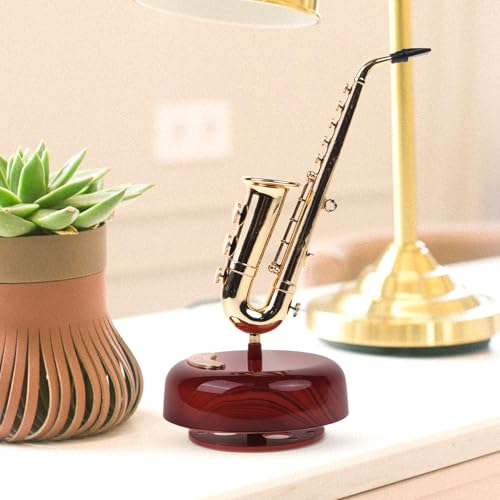 Caja musical de cuerda OFFSCH con mecanismo de reloj para revivir momentos 6