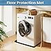 Washing Machine Mat Silicone Under/Top Washer and Dryer Drain Pan Drip Tray Floor Protector Non-Slip Flexible Soft Mat Waterproof 27