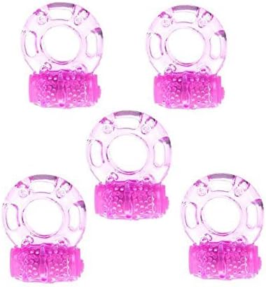 5pcs/100% Waterproof Medical Grade Silicone Electric Powerful Vibration delay Ring Massage Ring