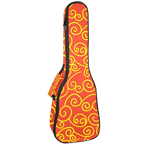 Housse de ukulélé ténor rembourrée et étanche motif nuages