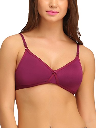 Image of Clovia Women's Cotton Full Cup Bra (BR0242P15 34C Purple 34 C)
