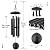ASTARIN Outdoor Memorial Wind Chimes, 36 in with 6 Heavy Tubes, Deep Tone for Garden Hanging Decor, Sympathy Gifts. Black