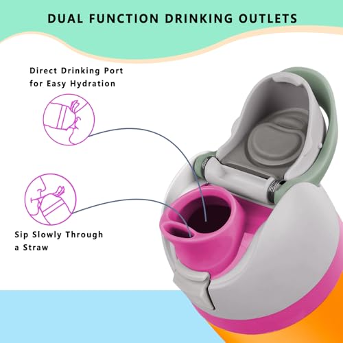 Replacement Lid for Owala Freesip,Compatible with Owala Freesip Water Bottle 16oz 24oz 32oz 40oz,Premium Replacement Accessories for Owala Cap,LeakProof,BPA-Free(Bubblegum Pink)