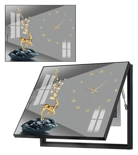 TMKDNNKG Cuadro Decorativo para Caja de medidor eléctrico, Cuadro para Ocultar Paneles eléctricos, Cuadro para Colgar en la Pared, Caja de distribución, Tapa de Caja de interruptores
