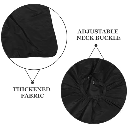 Capa negra para corte de cabello 180x145 cm para salón miniatura 3