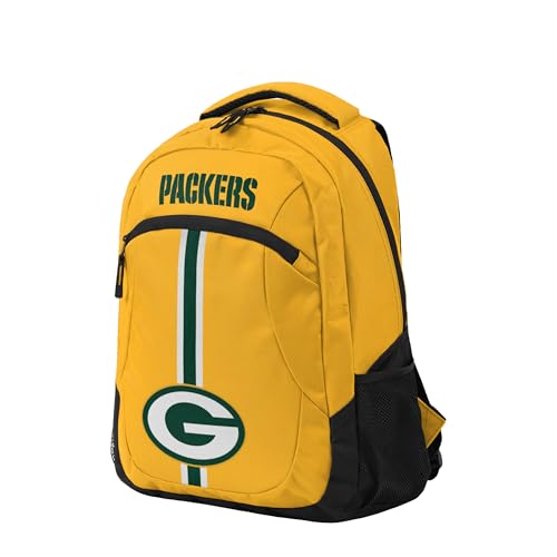 Image of FOCO Green Bay Packers NFL Alternate Color Action Backpack - Yellow