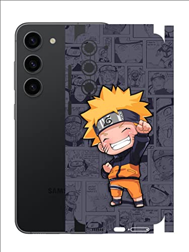 Image of AtOdds - Compatible for Samsung Galaxy S23 (5G) Mobile Back Skin Film Wrap (Coverage - Back+Camera+Sides) (Naruto)