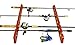 Old Cedar Outfitters Solid Pine Horizontal Ceiling Rack for Fishing Rod Storage, Holds up to 9 Fishing Rods, CPR-009
