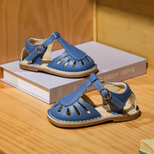 Image of THEE BRON Toddler Girls Espadrilles Sandals Hollow Out Rustic Dress Shoes