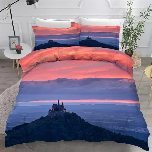 Housse de Couette 200x200 avec Fermeture Éclair Facile à Enfiler