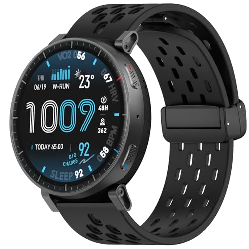 �����o���hFor Amazfit Active Max 48mm�X�}�[�g�E�H�b�`�ɗp �V���R���o���h �\�t�g�ȃX�|�[�c�o���h �X�g���b�v �ʋC�o���h �h�� L�T�C�Y�j�����p (�u���b�N)