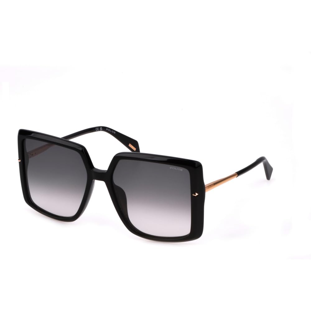police 100% UV protected Gradient sunglasses for Women with Black Acetate frame and Grey colored lens-picture-54